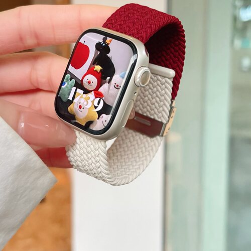 适用AppleWatch系列尼龙编织表带