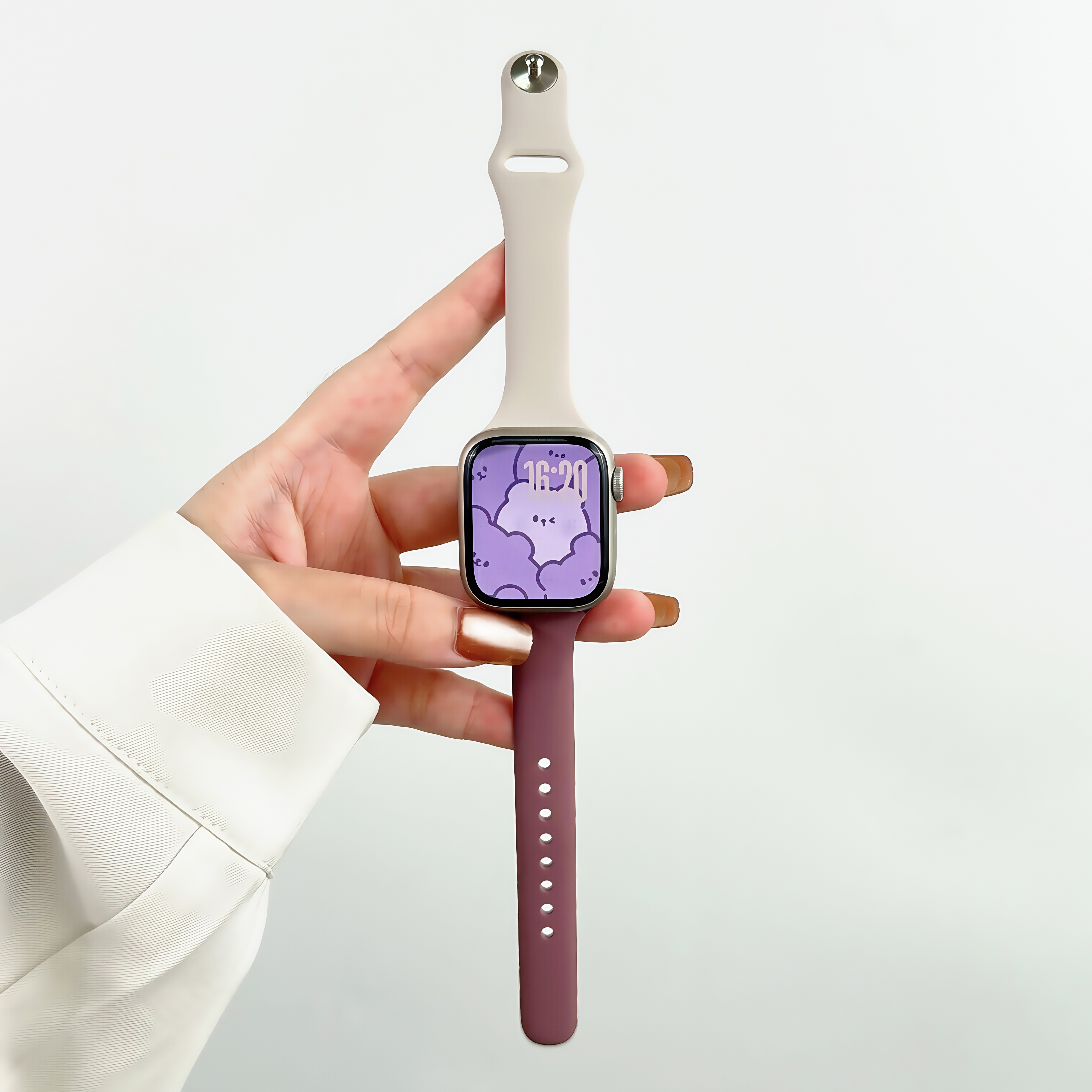 适用applewatch小蛮腰硅胶表带