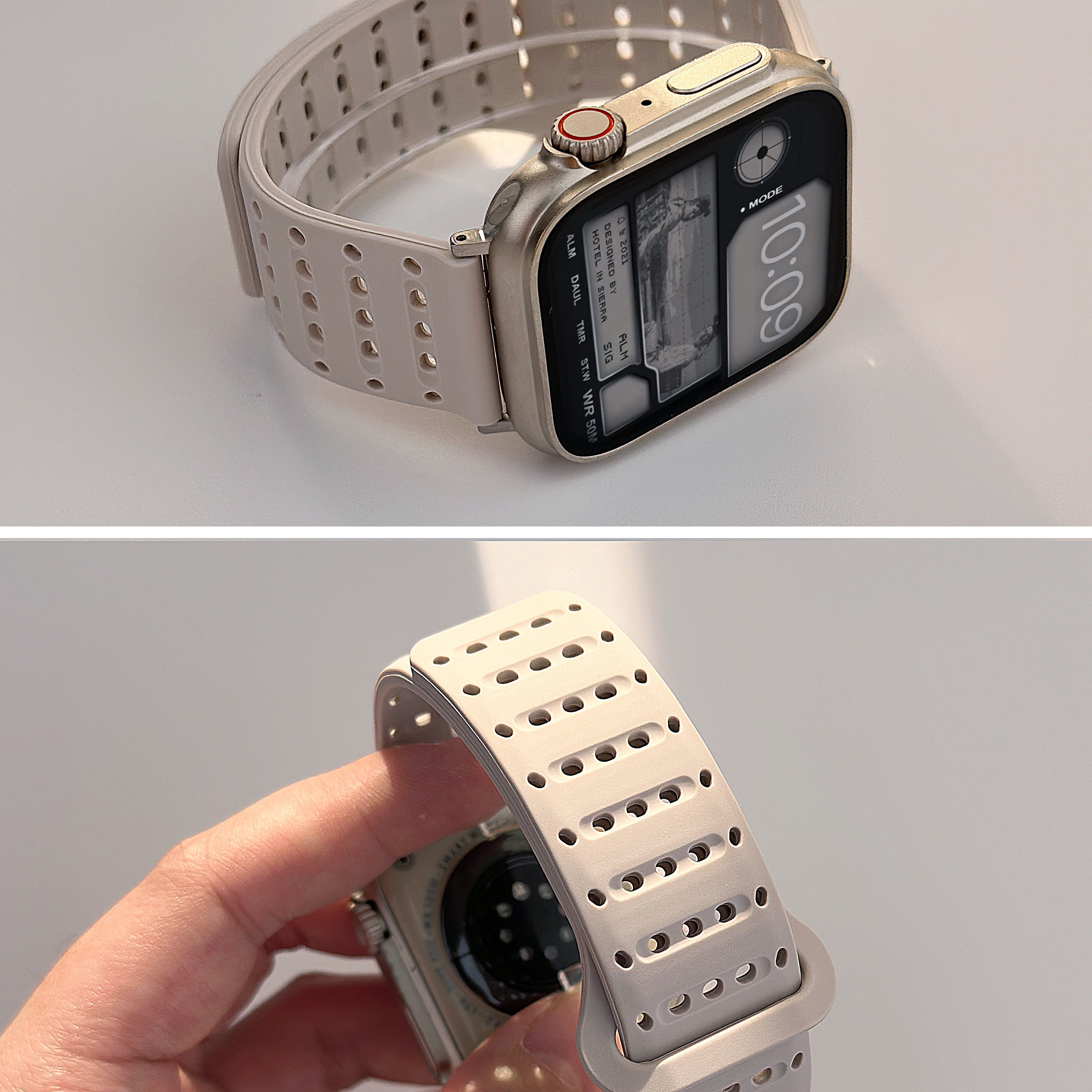 适用华为fit4/5pro新款洞洞表带图片