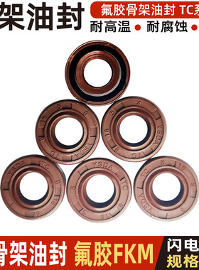 耐高温骨架油封y型氟胶tc 耐腐蚀9 10*14 18 20 22 24 26*4 5 6 7