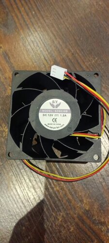 烧烤炉小风扇8厘米12V1.2A3线插头SD8038B散热风扇80*80*38MM