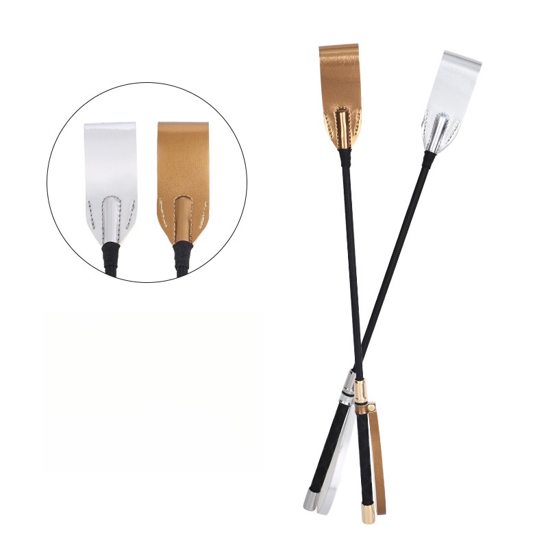 金银双色SP拍子工具马鞭皮鞭子