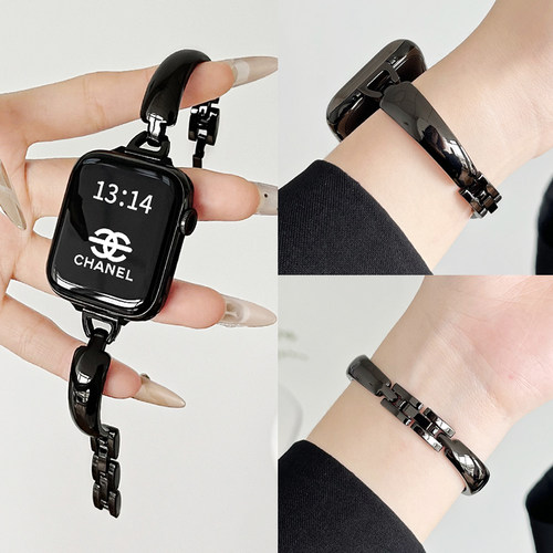 iwatchs11月牙手镯金属表带送壳