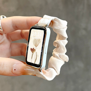 band7高级感智能电子运动手环替换表带6pro手表带荣耀手环9表链7 8表带女秋冬新款 6nfc腕带 适用华为手环10