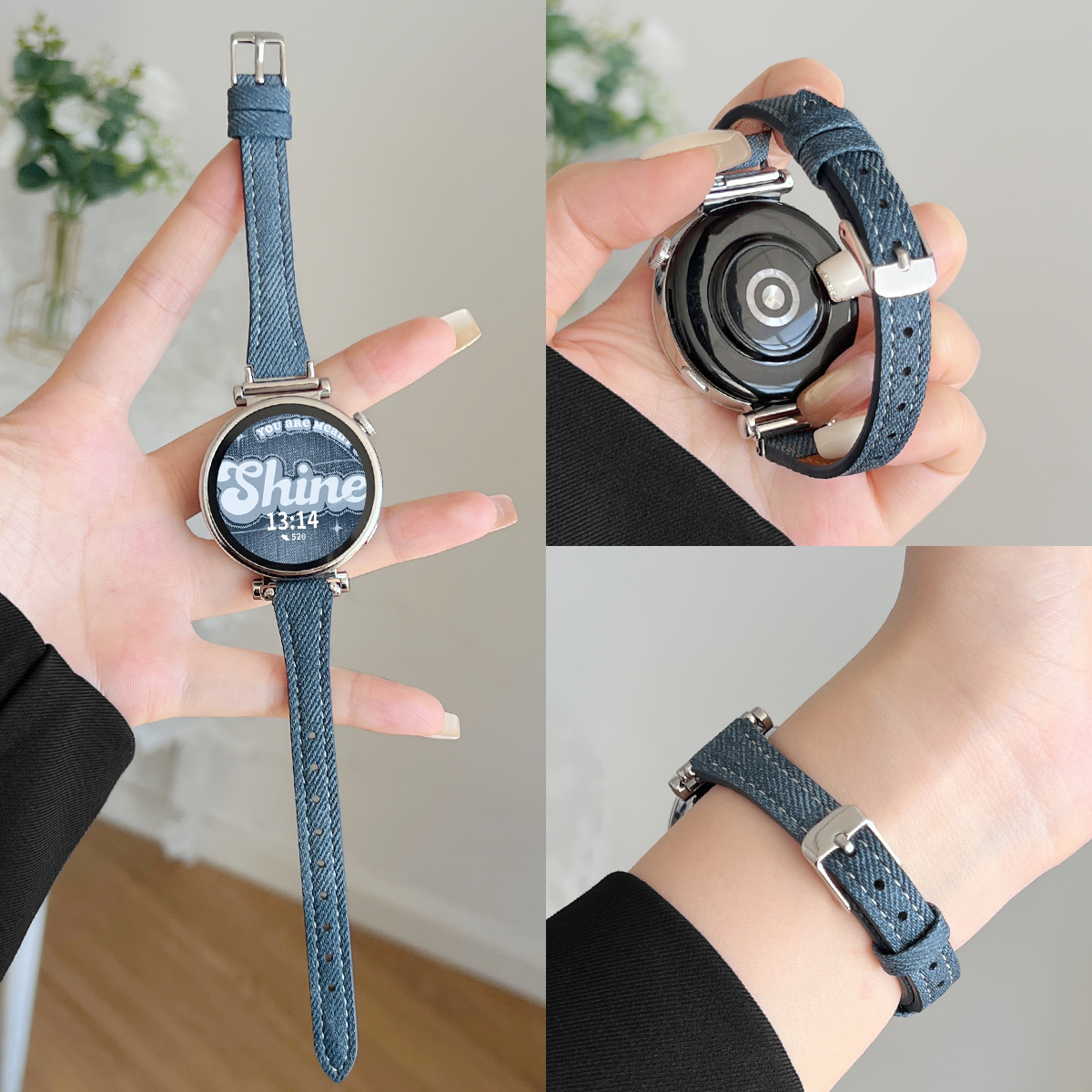 适用watchgt6表带扎染牛仔小蛮腰
