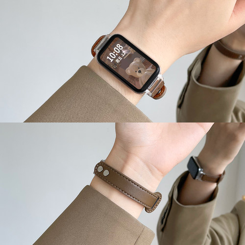 PSNLD红米手环3/2表带小蛮腰皮质