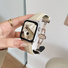 适用vivo watchgt2表带新款皮质表链vivowatch5精钢款手表带高级3/2智能1运动vivowatchgt女款iqoo蓝牙版配件