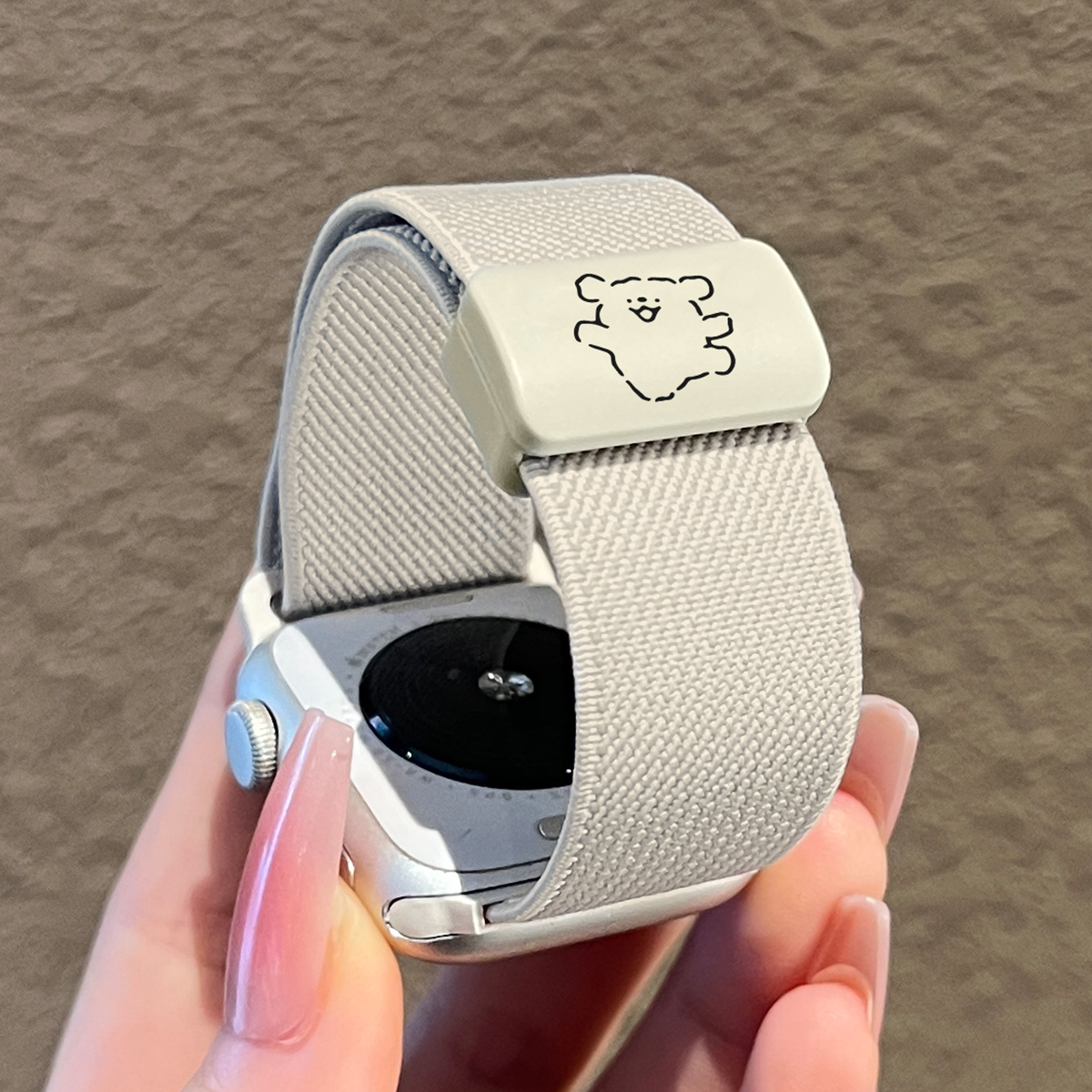 iwatchs10表带弹力磁吸可爱小狗