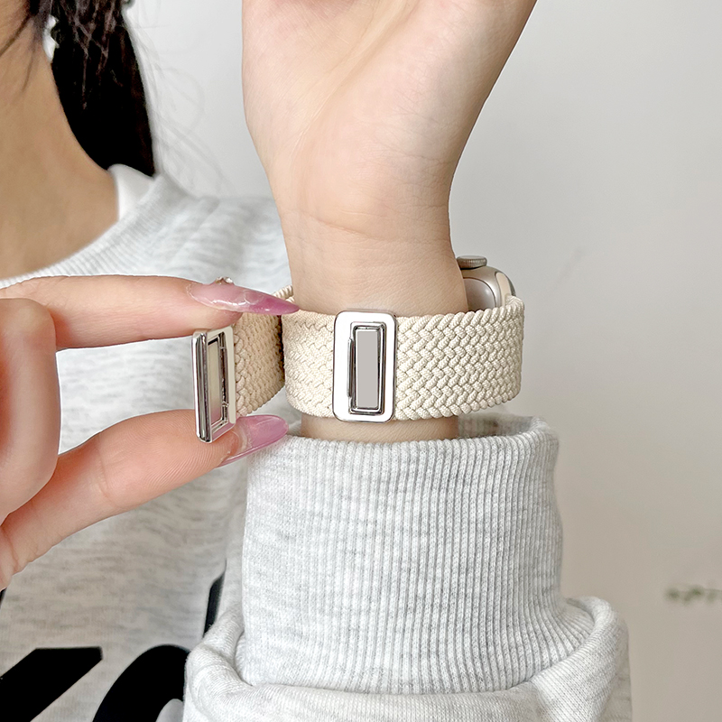 iwatchs10尼龙编织磁吸表带-送壳