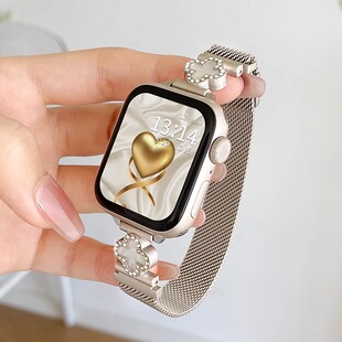 适用小米手环9pro表带金属磁吸高级感红米watch6 1手表带智能运动手表8pro腕带女生九Pro手腕带四代