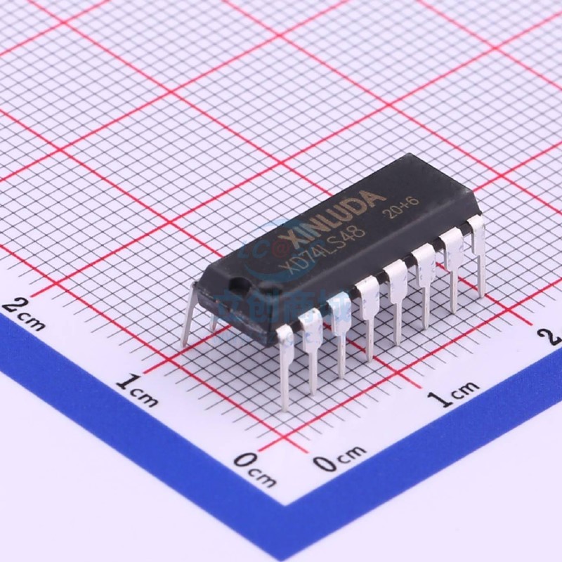 LED显示驱动 XD74LS48 DIP-16 XINLUDA(信路达)