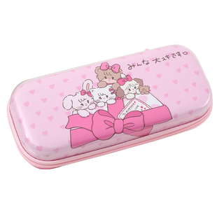 正版Mikko本星小学生文具盒女孩笔袋女孩日系卡通一年级铅笔盒分层防水男孩铅笔袋女幼儿园简约可爱儿童笔盒