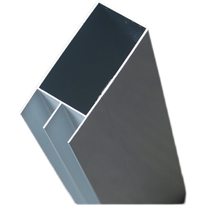 4 铝合金大山槽管双槽立柱卡槽条灶台框架铝封边条铝材