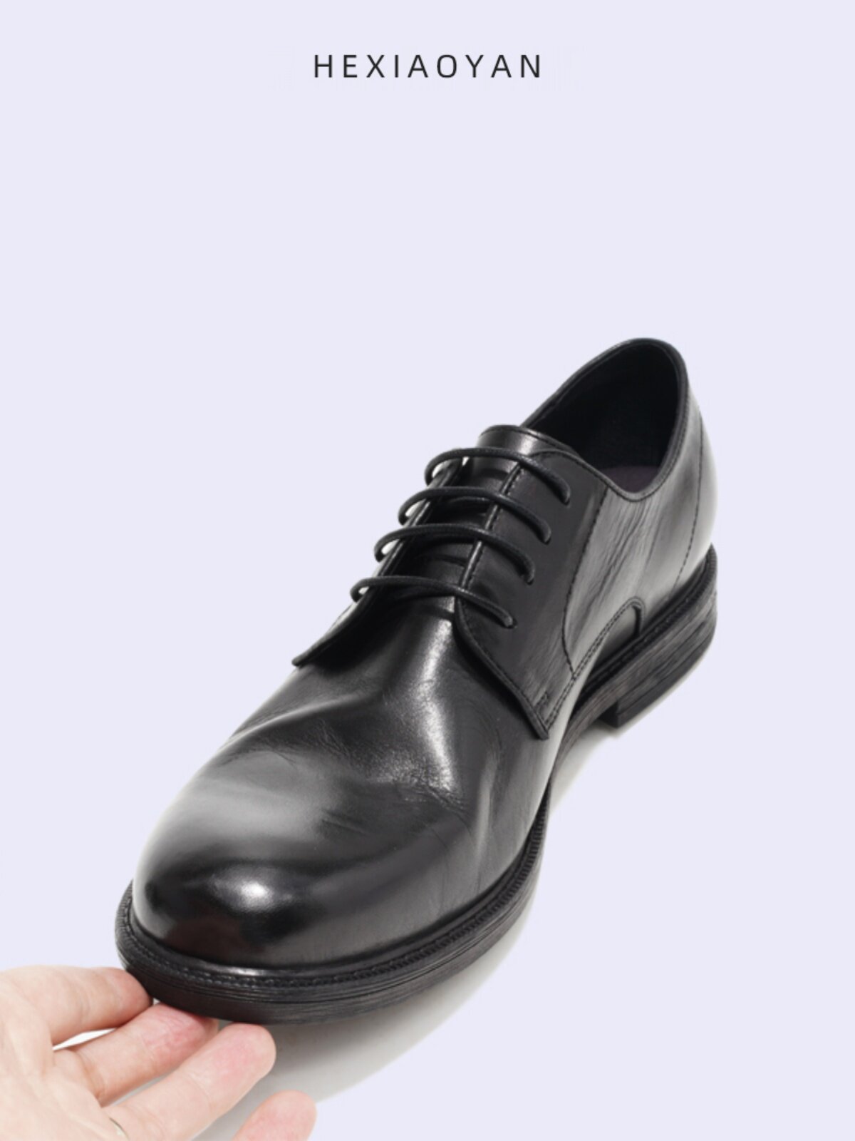 MENS BIG HEAD JAPANESE LEATHER SHOES BUSINESS SOFT LEATHER SOFT SOLE DRESS LEATHER SHOES BLACK LEATHER SUIT SHOES COWHIDE DERBY SHOES MEN