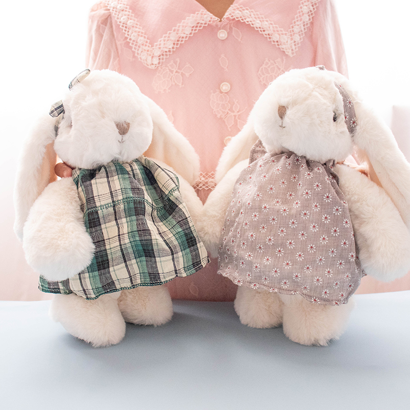 毛绒玩具连衣裙垂耳兔陪睡礼物