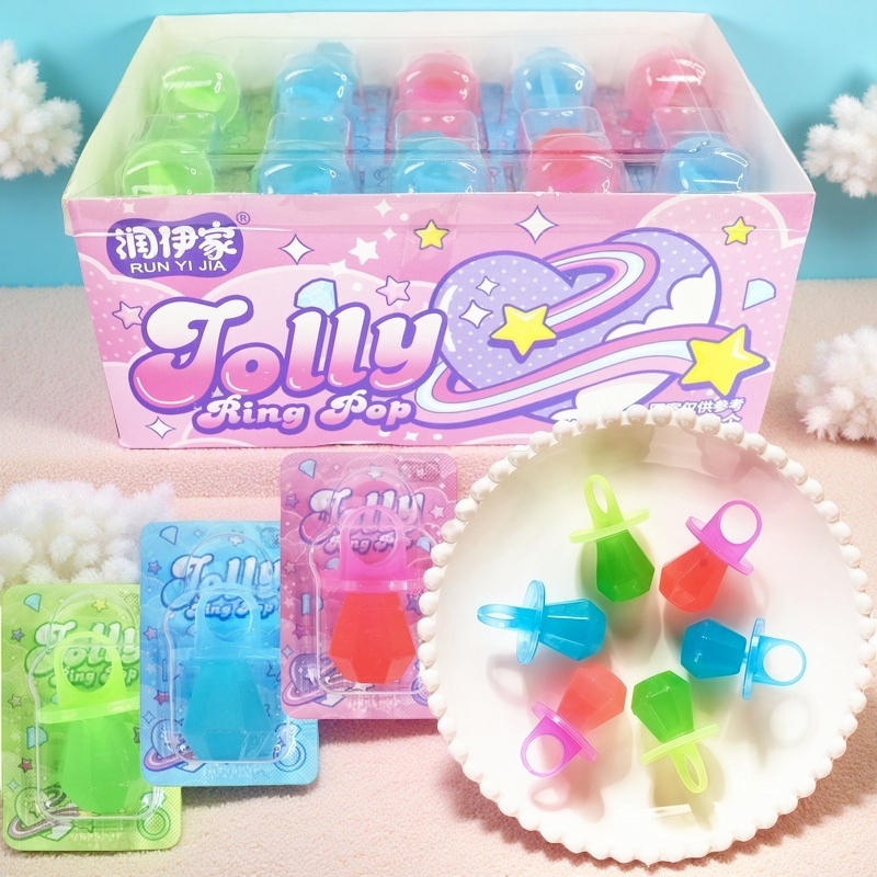 混合口味钻石戒指糖儿童手指糖口红糖可吃幼儿园童年怀旧零食爆款