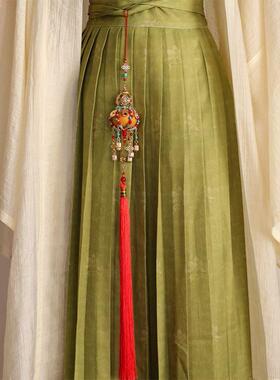 马面裙配饰腰间文玩葫芦挂饰古风汉服禁步国风新中式腰佩流苏吊坠