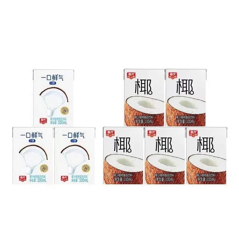 春光椰汁组合100ml一口鲜气海南椰奶椰子汁果汁植物蛋白饮料,咖啡/麦片/冲饮,植物蛋白饮料/植物奶/植物酸奶,淘宝优惠券,粉丝福利购,淘宝优惠卷