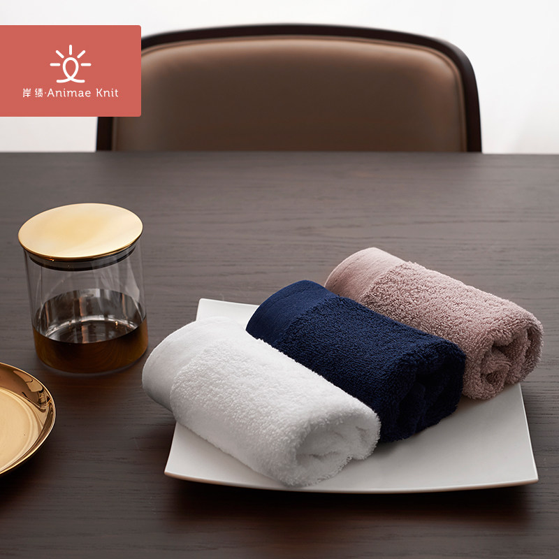 岸绩五星级酒店专用小毛巾宾馆民宿纯棉吸水擦手洗脸方巾柔软家用