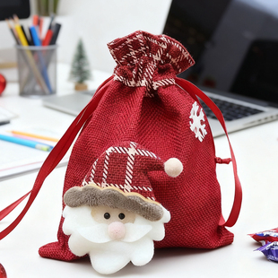 圣诞节礼物袋平安夜苹果包装 盒礼品袋儿童糖果手提袋收纳袋 袋包装