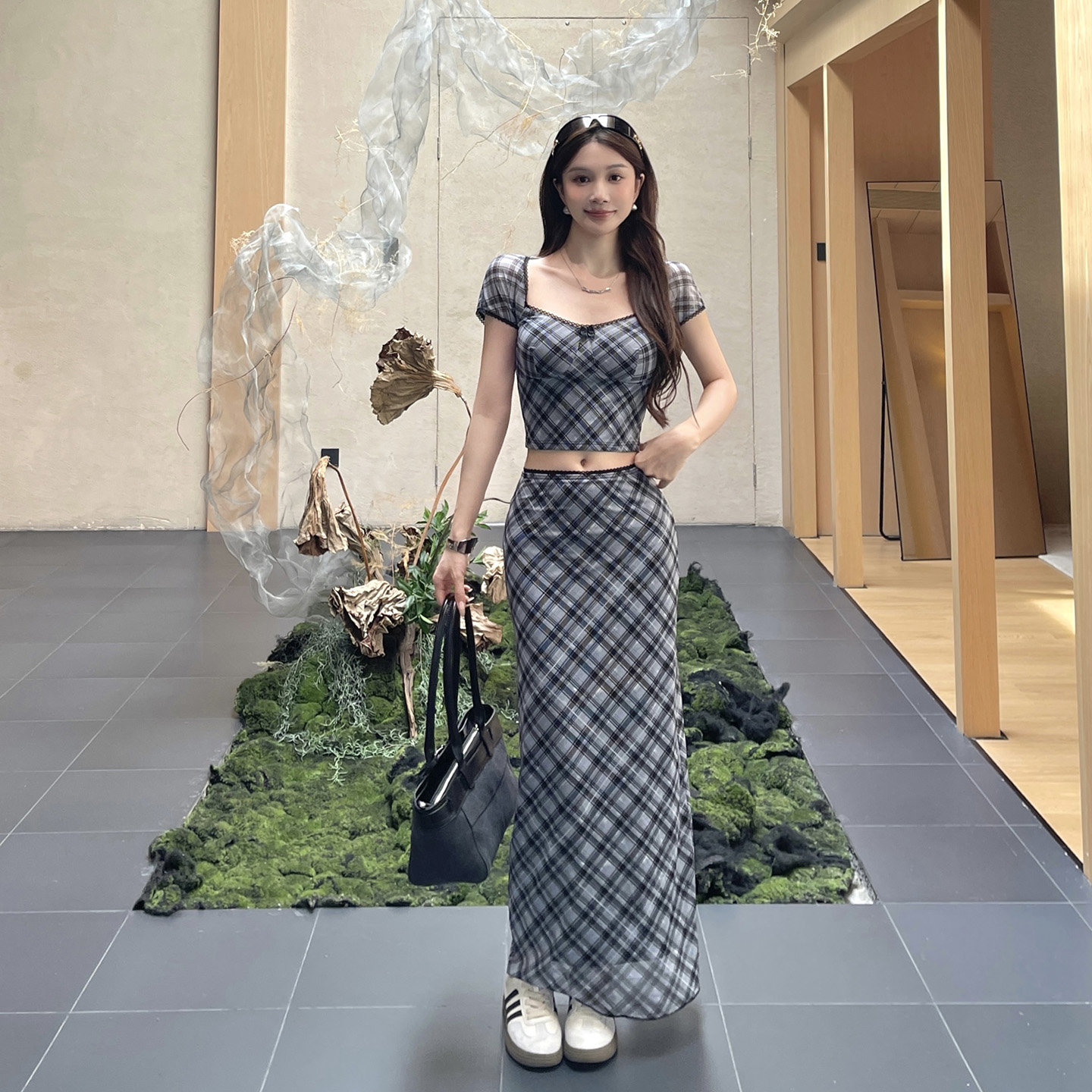 纯欲辣妹套装裙子女长裙两件套