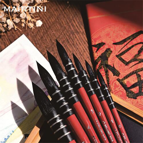 马蒂尼学院级尼龙毛画笔套装