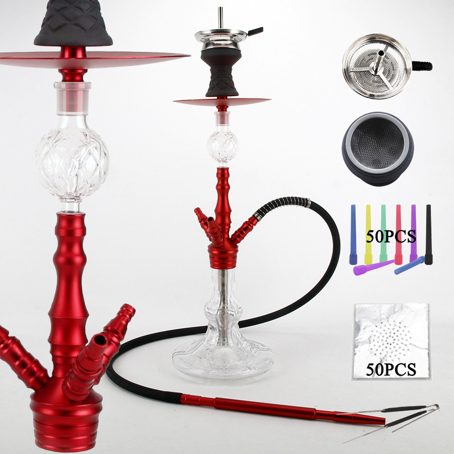 带油滤器阿拉伯水烟铝可配3管