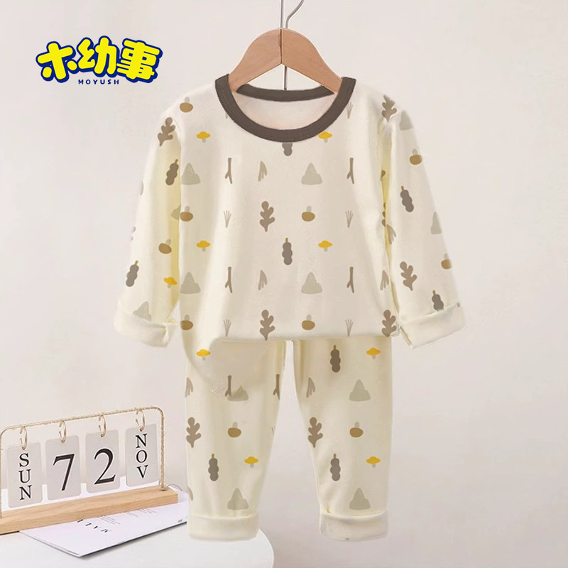 秋衣秋裤舒绒棉套装纯棉保暖内衣