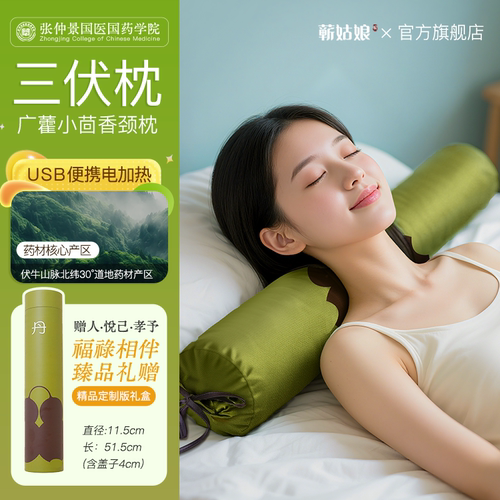 电加热艾草荞麦护颈枕
