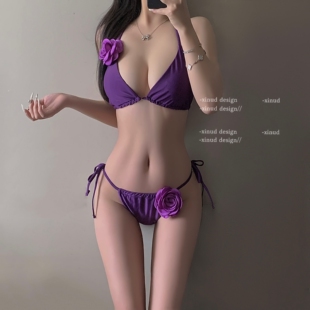 「LA」赏心悦目丨边界系列*辣妹泳衣性感温泉挂脖比基尼文胸内衣