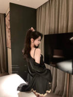 "LA" Roxana· Gorgeous Life - Valentine's Day Collection * Elegant and Sexy Black Nightgown Women with chest pads thumbnail 6