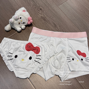 「LA」KT套组｜MIMI限定系列 情侣卡通小恶魔猫蕾丝纯欲男女内裤