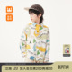 中大童宽松衬衣儿童纯棉上衣 2026春新款 皇室童缘男童印花长袖 衬衫
