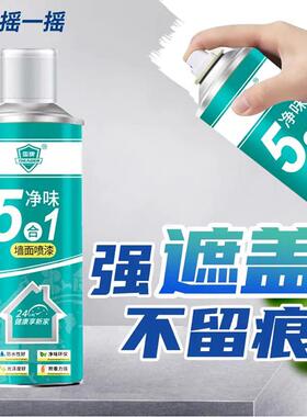 雷牌墙面喷漆罐5合1净味白色乳胶漆雪澜环保漆翻新神器墙壁修补漆