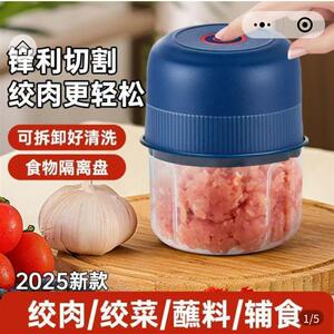帕尼迪电动捣蒜器新型家用食物料理机蒜蓉肉沫搅拌器多功能辅食机