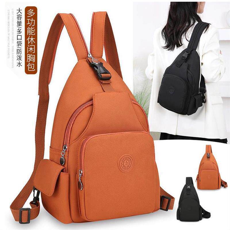 胸包女2025新款高级感多功能女式大容量时尚百搭休闲斜挎双肩揹包