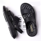 耐穿 男士 凉鞋 防滑软底休闲厚底夏开车两穿耐磨透气时尚 沙滩鞋