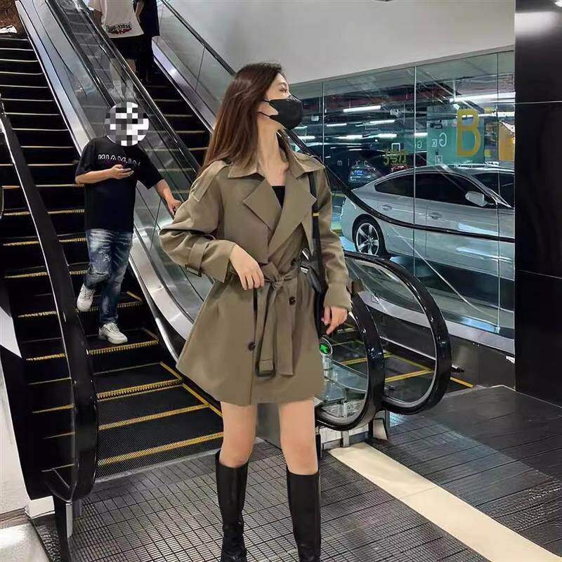 风衣外套女2024秋冬新款小个风衣