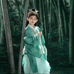 魏晋风儿童汉服男童古风超仙套装男孩古装演出服夏季书生公子服装