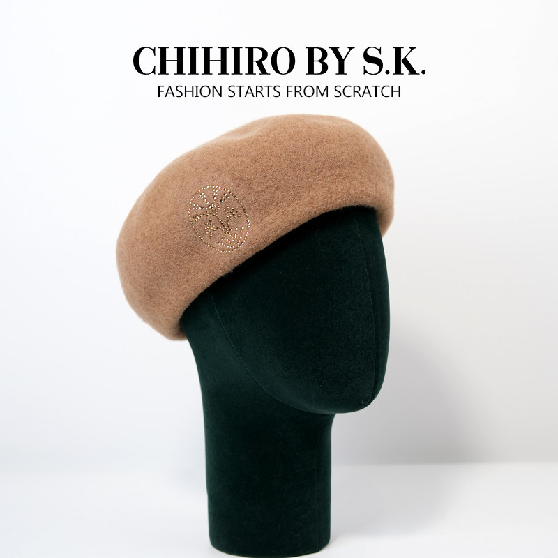 贝雷帽CHIHIROBYS.K.羊毛保暖