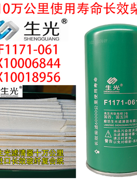 F1171-061柴油滤芯X10006844适配云内F1209-061 X10018956等生光