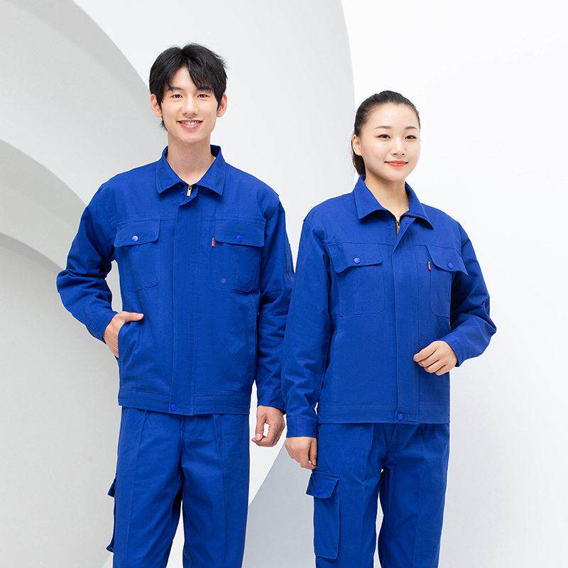 纯棉工作防服套装男劳服电保春秋加厚焊服QUG烫耐磨建筑工地工装