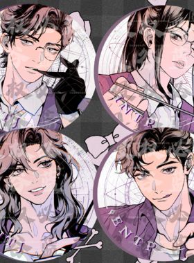 【贝谷社】MBTI十六人格谷子75双闪浮雕镭射银吧唧intp entp infp