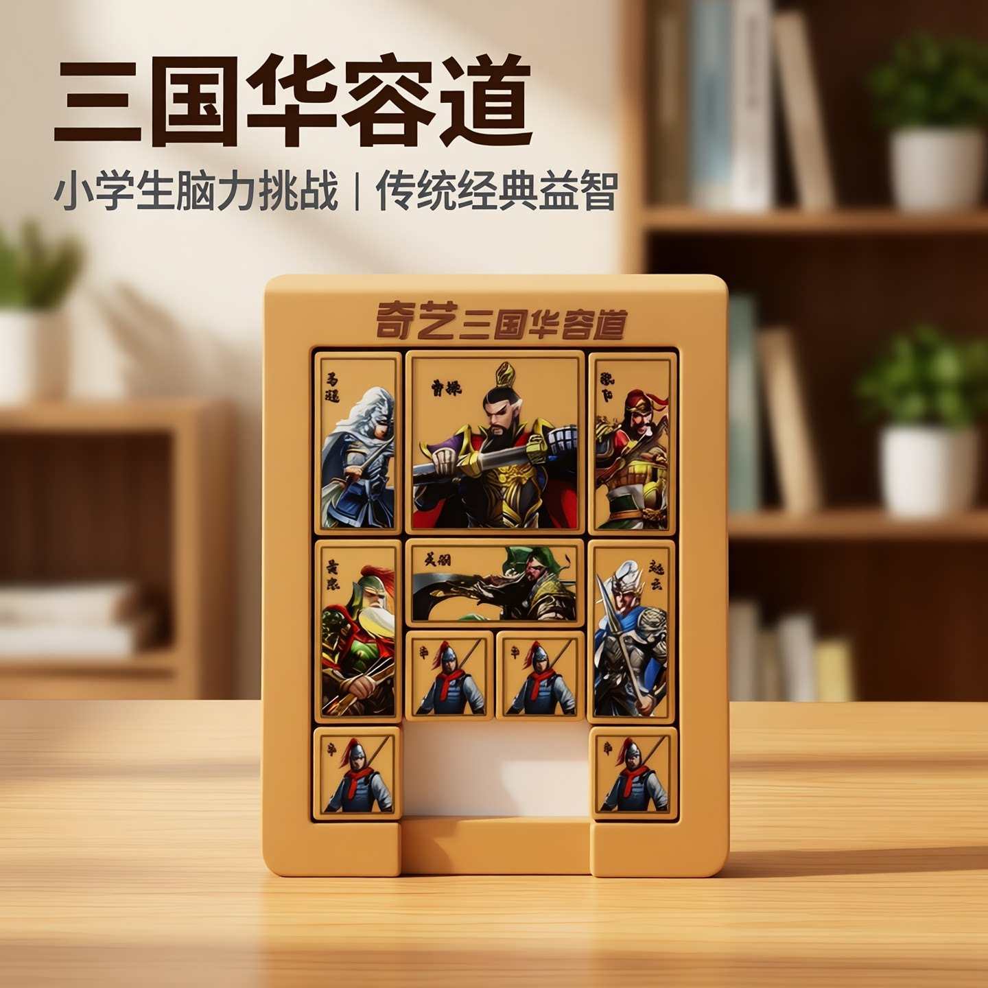 正品三国华容道小学生比赛专用磁力版数字滑动拼图3演义儿童玩具