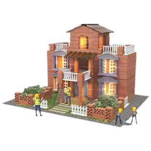 泥瓦匠盖房子砌墙玩具真砖块头建筑手工diy小屋迷你水泥61儿童节