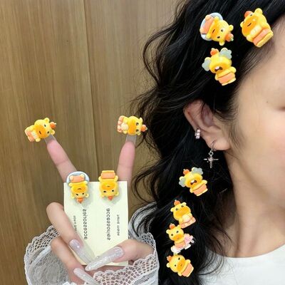 可爱水豚噜噜奶呼呼发夹迷你鸭嘴夹甜美卡通少女刘海侧边学饰