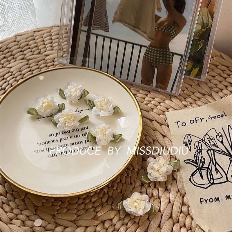 自制韩系清冷茉莉花国风手工手缝典雅复古迷你小花朵发夹碎发夹子,饰品/流行首饰/时尚饰品新,发饰,淘宝优惠券,粉丝福利购,淘宝优惠卷