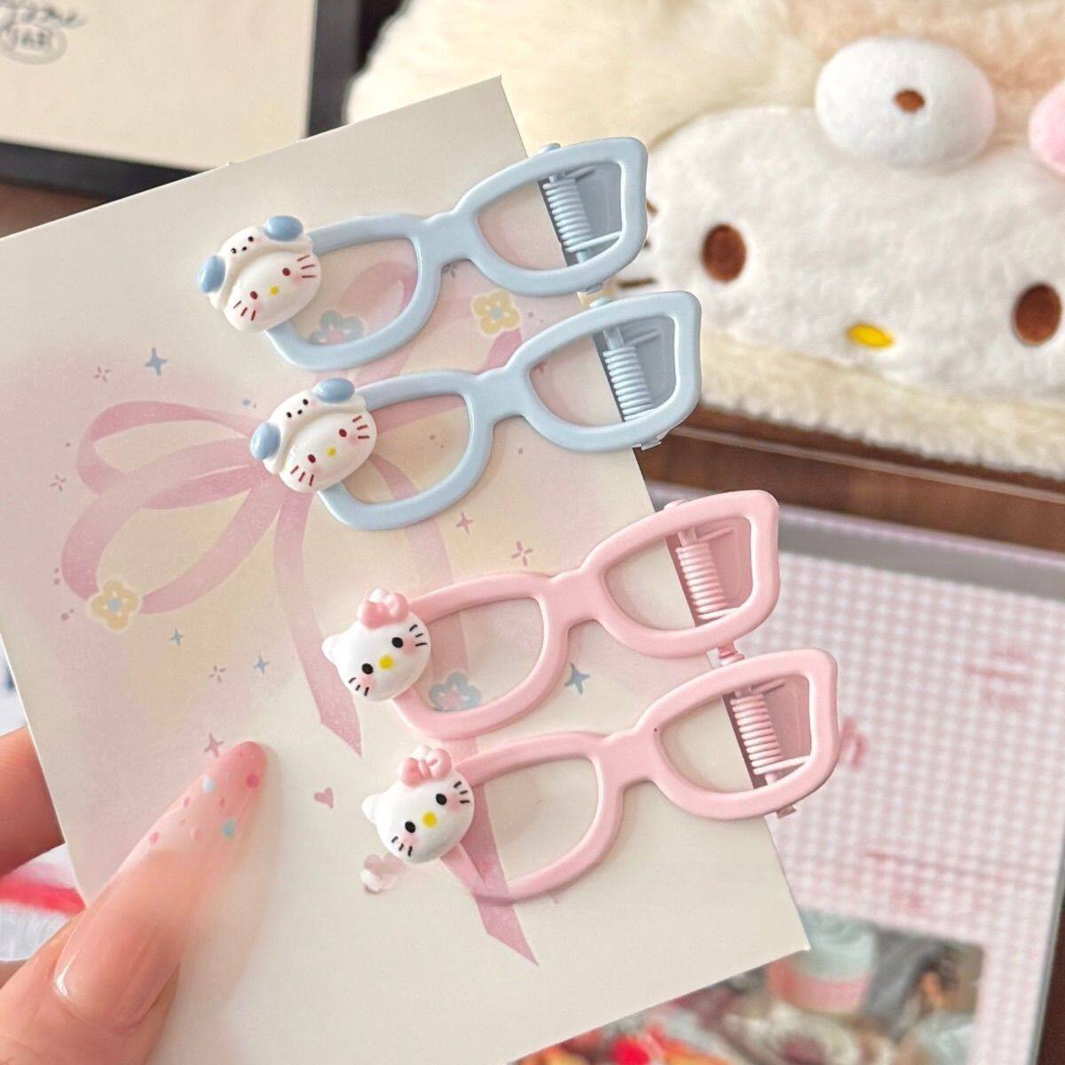 新款母亲节520卡通甜美眼镜发饰少女发卡刘海ins可爱女生眼镜发夹