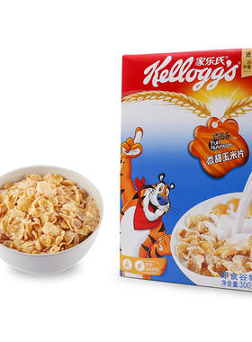 家乐氏香甜玉米片kellogg's Frosties 300g即食谷物营养早餐麦片