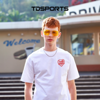 TDSPORTS夏季情侶裝短袖t恤女士寬松上衣男裝T恤百搭